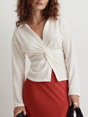 Madewell Twist Front Dress Top Sz: L